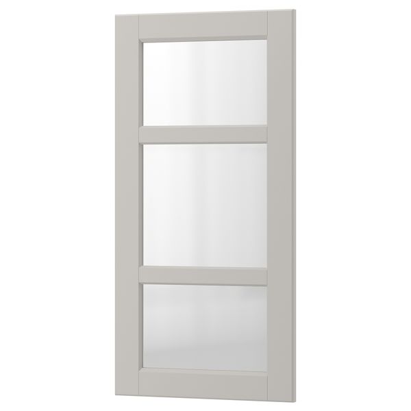 Стеклянная дверь ЛЕРХЮТТАН, светло-серый - схема-чертеж с размерами