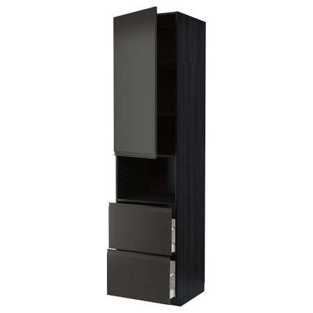 Высокий шкаф для СВЧ, дверца,2ящика IKEA METOD МЕТОД, MAXIMERA МАКСИМЕРА 894.954.13