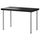 Стол ТОРНЛИДЕН / АДИЛЬС, черно-коричневый, серебристый (120x60 см)