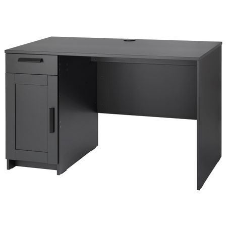 Письменный стол, черный 120x65 см IKEA BRIMNES БРИМНЭС 704.740.24