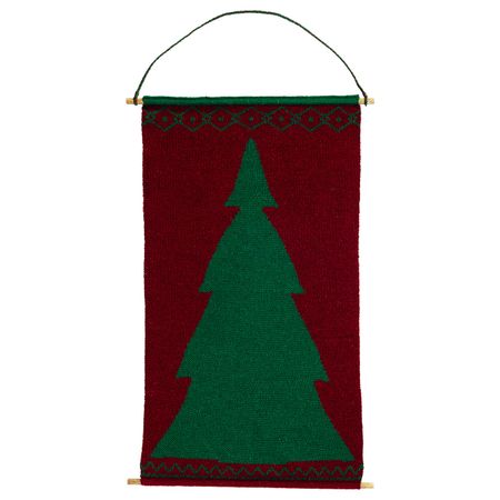 Настенное украшение, вязаный красный/зеленый 45 см IKEA VINTER 2020 ВИНТЕР 2020 404.751.19