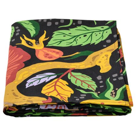 Скатерть, цветочный орнамент разноцветный, 145x240 см IKEA HÖSTAGILLE 705.757.30