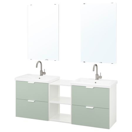 Комплект мебели для ванной,15 предмета IKEA TVÄLLEN ЛЕН ТВЭЛЛЕН, BEGIVENHET БЕГИВЕНХЕТ 894.992.65