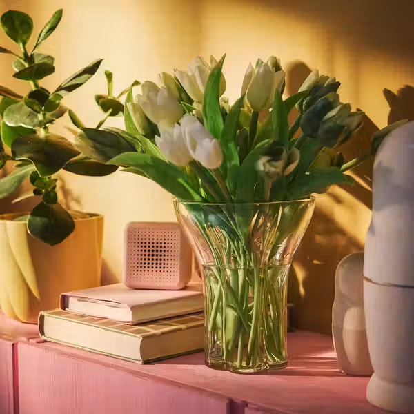 DOFTRIPS Ваза - прозрачное стекло 18 см - фото 2