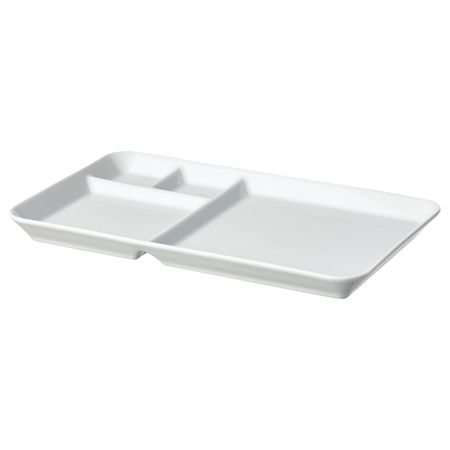 Тарелка с отделениями, белый 31x19 см IKEA IKEA 365+ ИКЕА/365+ 404.334.31