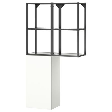 ENHET Комбинация д/хранения - антрацит/белый 80x32x150 см