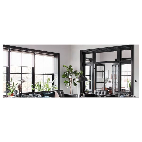 Журнальный стол/2-сторон столешница, черный/бежевый, 120x40x40 см IKEA НИБОДА 403.479.28 - фото 7