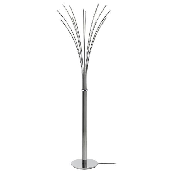 Светильник напольный, хромированный хромированный-черный IKEA ХОВНЭС 903.661.13 - фото 1