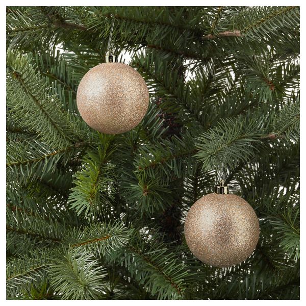 Украшение, шар ВИНТЕР 2017, блеск, золотой (8 см) - схема-чертеж с размерами