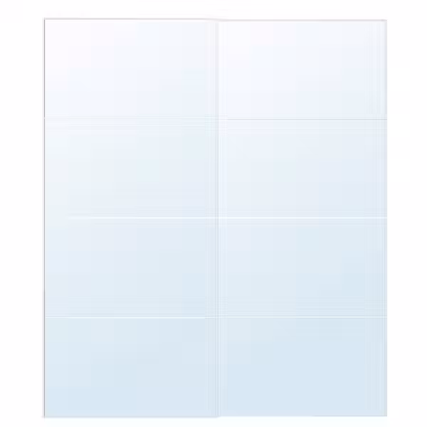 AULI Пара раздвижных дверей - зеркальное стекло 200x236 см - фото 1