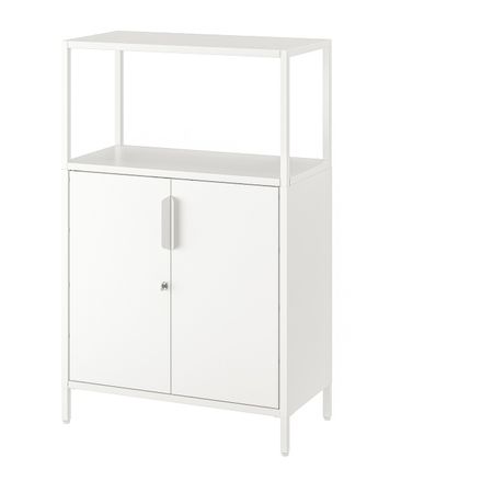 Шкаф с дверями, белый 70x110 см IKEA TROTTEN ТРОТТЕН 204.747.95
