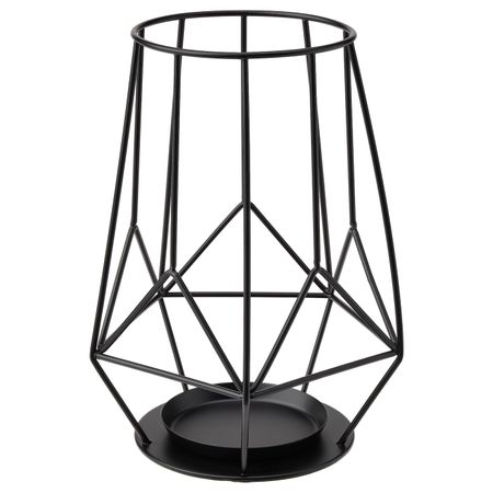 Подсвечник для формовой свечи, черный 21 см IKEA PÄRLBAND ПЭРЛЬБАНД 404.716.73