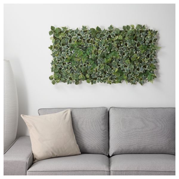 Растение искусственное ФЕЙКА, настенный, д/дома/улицы зеленый (26x26 см) - фото 7