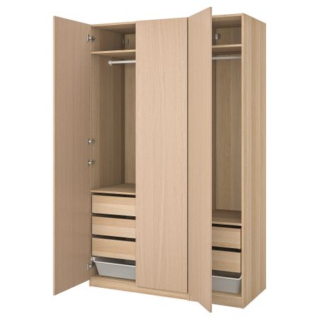 Гардероб, под беленый дуб, Forsand под беленый дуб, 150x60x236 см IKEA PAX ПАКС 593.001.67