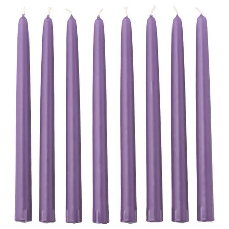 Неароматическая свеча КЛОКХЕТ, сиреневый (25 см)