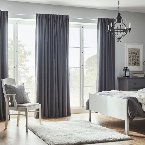 Затемняющие гардины, 2 шт., светло-серый 145x300 см IKEA BLÅHUVA БЛОХУВА 404.654.55 - фото 6