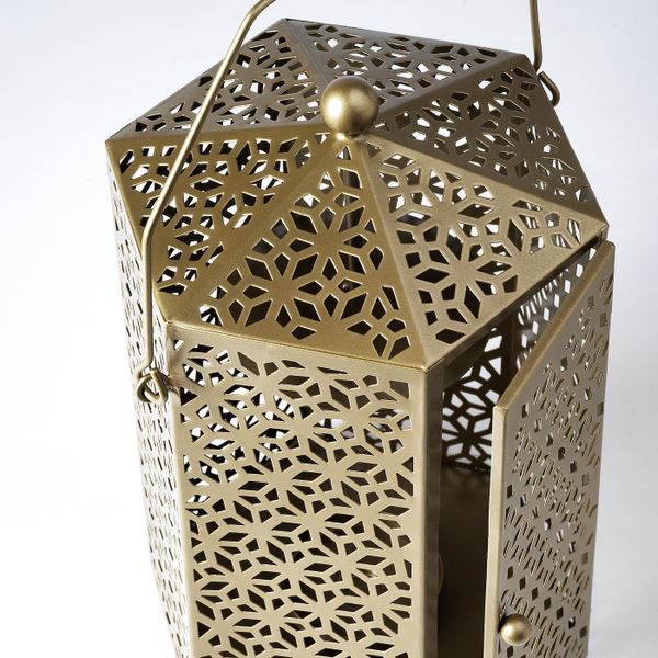 Фонарь для формовой свечи, золотой 32 см IKEA LJUVARE ЛЬЮВАРЕ 004.921.11 - фото 2