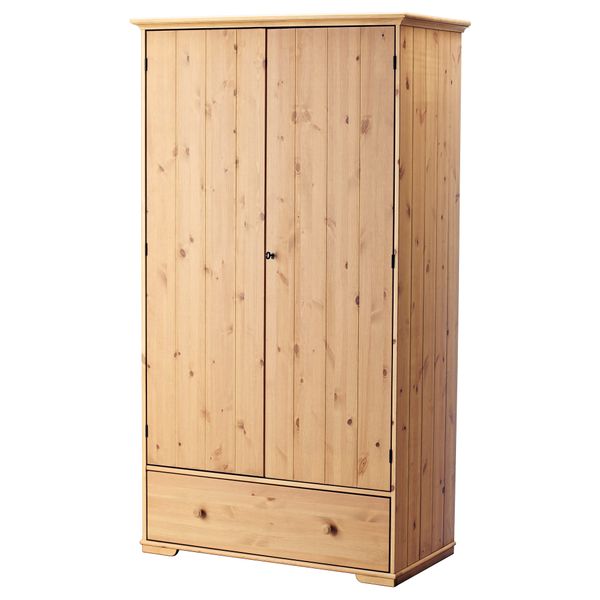 Шкаф платяной ГУРДАЛЬ, светло-коричневый (109x59x198 см) - фото 1