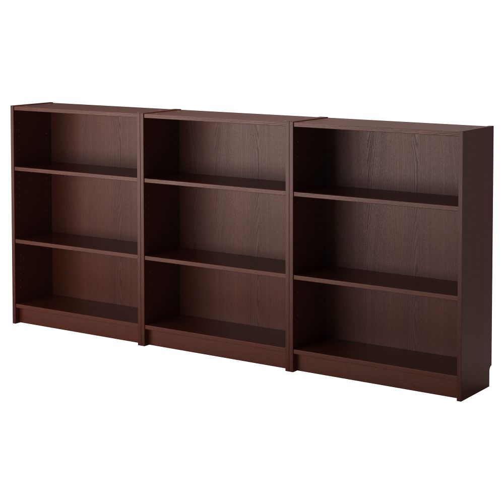 Стеллаж БИЛЛИ, классический коричневый (240x106x28 см) - схема-чертеж с размерами