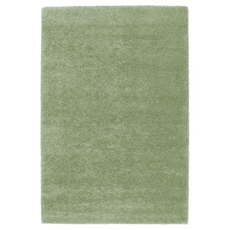 Ковер, длинный ворс ОДУМ, светло-зеленый