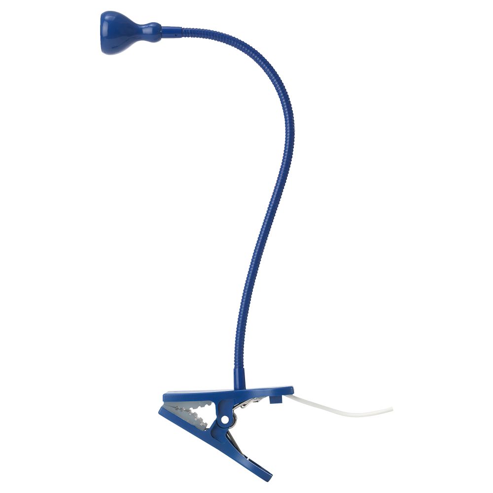 Софит настенный, с зажимом, светодиодная ЯНШО, темно-синий - фото 1