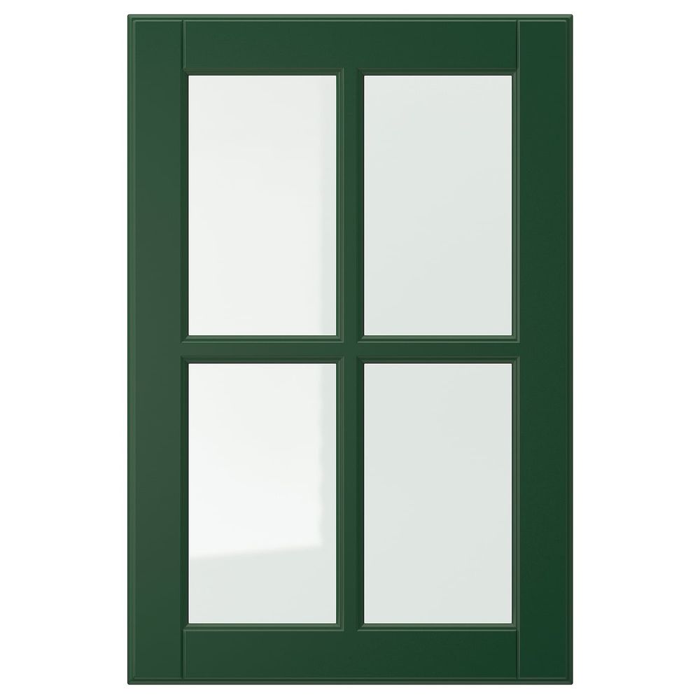 Стеклянная дверь, темно-зеленый 40x60 см IKEA BODBYN БУДБИН 704.446.64 - фото 1