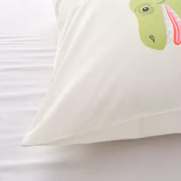 JÄTTELIK Пододеяльник и наволочка - динозавры/белый 150x200/50x60 см - фото 7