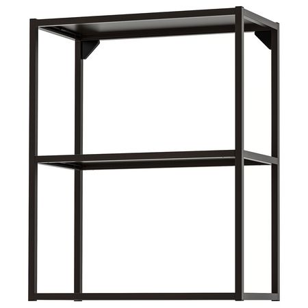 ENHET Навесной каркас с полками - антрацит 60x30x75 см