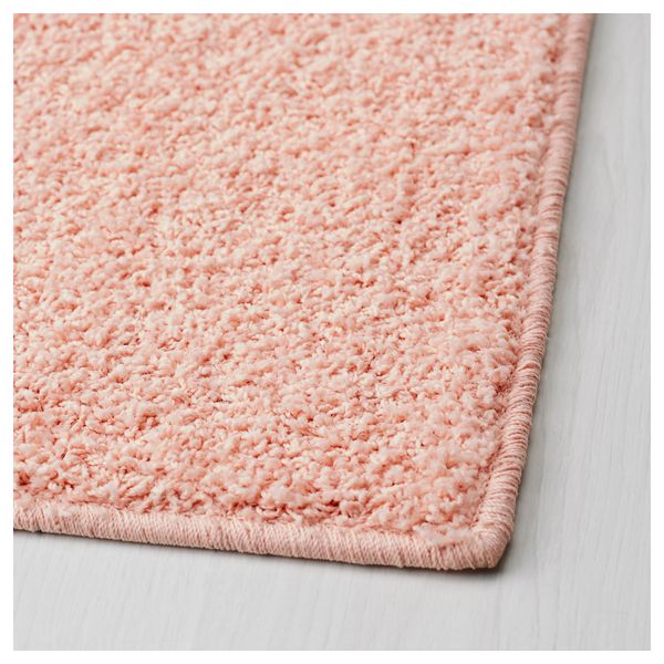 Ковер, длинный ворс АЛЛЕРСЛЕВ, светло-розовый (133x180 см) - схема-чертеж с размерами