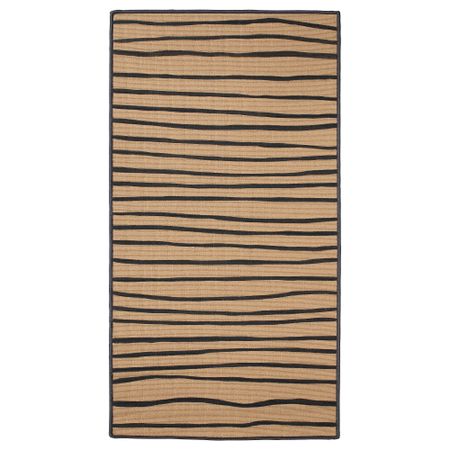 Ковер безворсовый ВИНТЕР 2017, в полоску неокрашенный, серый (80x150 см)