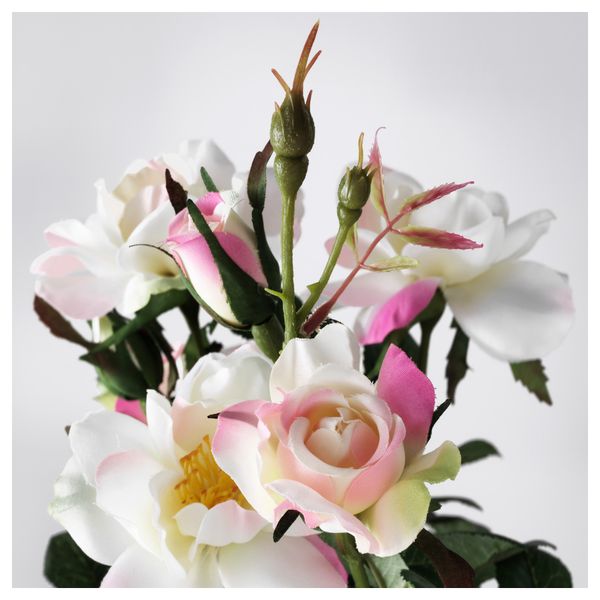 Искусственное растение в горшке ФЕЙКА, Роза различные растения (12 см) - фото 3