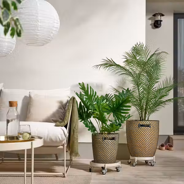 OLIVBLAD Подставка на колесах - д/дома/улицы/белый с оттенком 32 см - фото 3