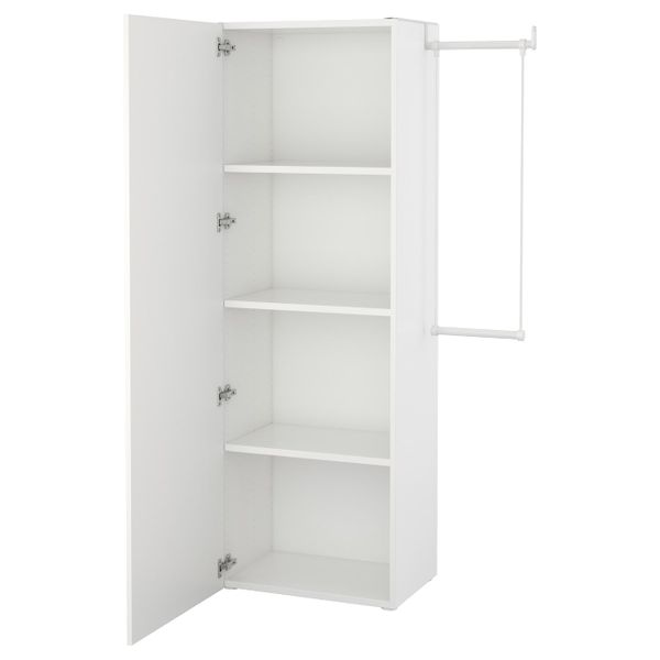 Гардероб, белый/Фоннес белый 95-120x42x181 см IKEA OPPHUS ОПХУС 992.401.62 - фото 1