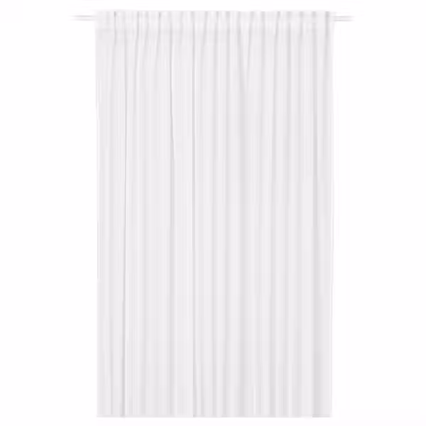 STENFRÖ СТЕНФРЁ Гардина, 1 шт. - белый/с лентой 300x300 см - фото 1