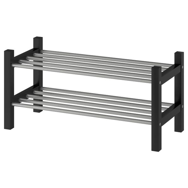 Полка для обуви, черный 79x32x37 см IKEA TJUSIG ЧУСИГ 903.752.59 - фото 1