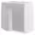 METOD Шкаф под мойку/2 двери/фасад - белый/Havstorp светло-серый 80x60 см