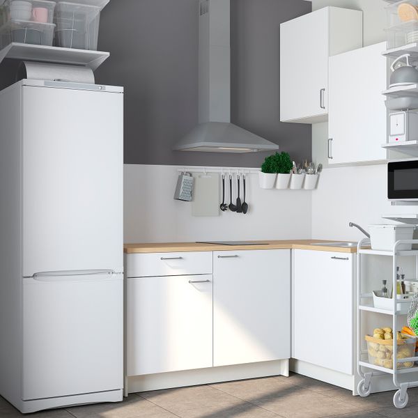 Кухня, белый 120x180x260 см IKEA KNOXHULT КНОКСХУЛЬТ 294.045.95 - схема-чертеж с размерами