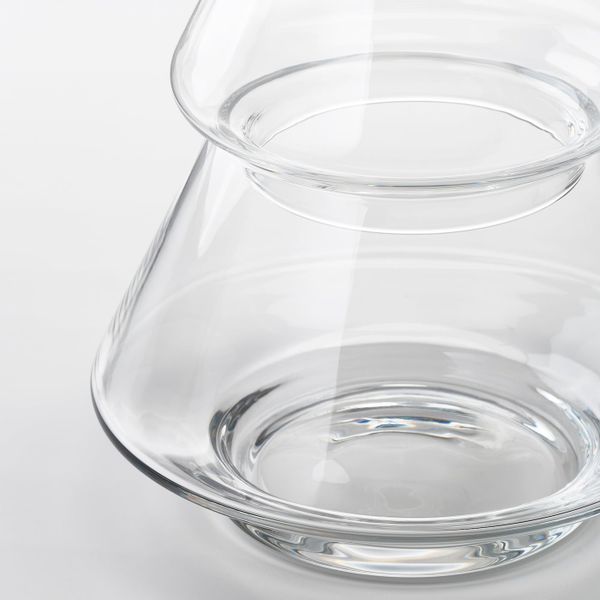 Сервировочная миска с крышкой, прозрачное стекло, 16 см IKEA ВИНТЕРФЕСТ 604.338.21 - фото 2