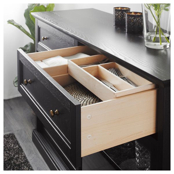 Сервант МАЛЬШЁ, черная морилка черная морилка (145x92 см) - фото 4