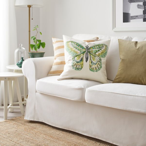 Чехол на подушку, неокрашенный/разноцветный 50x50 см IKEA ROTFJÄRIL РОТФЬЕРИЛ 904.565.47 - фото 2