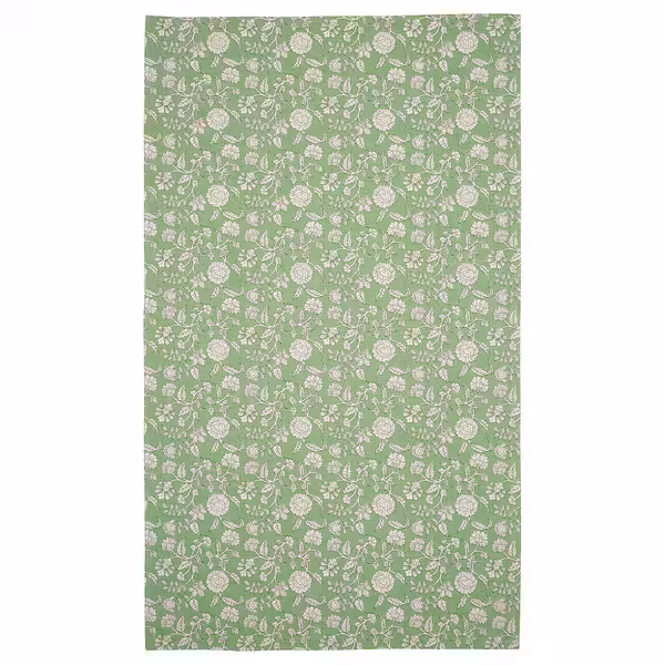 SMÖRFISK СМЁРФИСК Скатерть - цветочный орнамент/зеленый/белый 145x240 см - фото 2