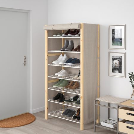 Стеллаж с чехлом 89x50x179 см IKEA IVAR ИВАР 892.879.99