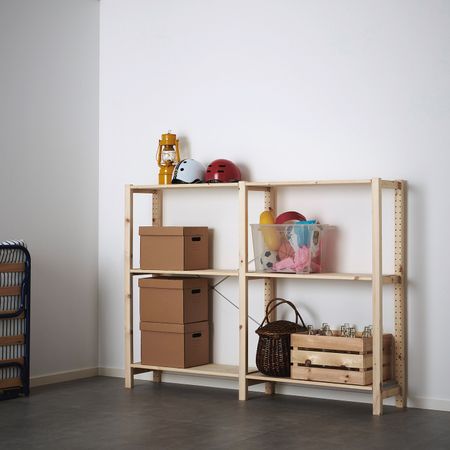 2 секции/полки, сосна 174x30x124 см IKEA IVAR ИВАР 292.483.50