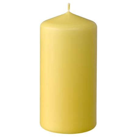Неароматическая формовая свеча, желтый, 14 см IKEA DAGLIGEN ДАГЛИГЕН 705.928.76