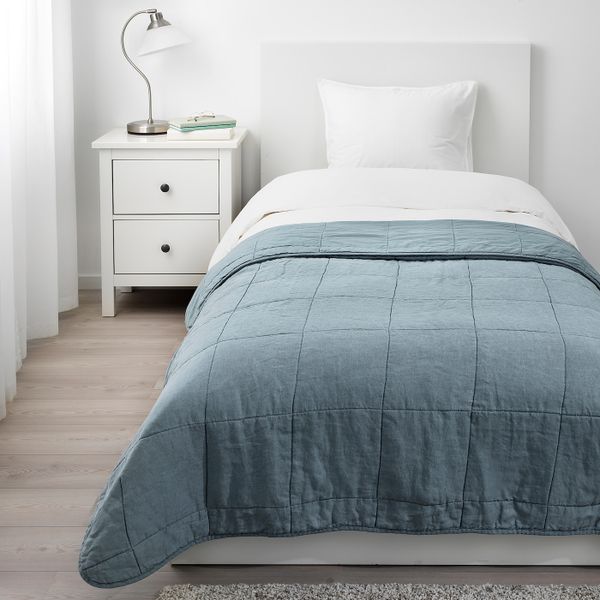 Покрывало, зеленый 180x250 см IKEA GULVED ГУЛЬВЕД 704.028.95 - фото 2