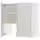 METOD Навесной шкаф д/вытяжки/полка/дверь - белый/Aspudden светло-серый 80x80 см