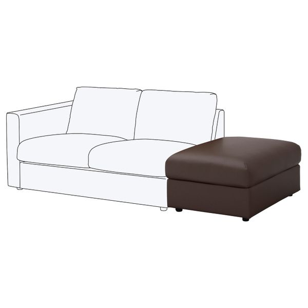 Табурет для ног с ящик для/хрн, Фарста темно-коричневый IKEA ВИМЛЕ 703.593.16 - фото 2