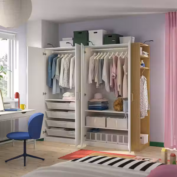 PAX / FORSAND Гардероб, комбинация - схема-чертеж с размерами