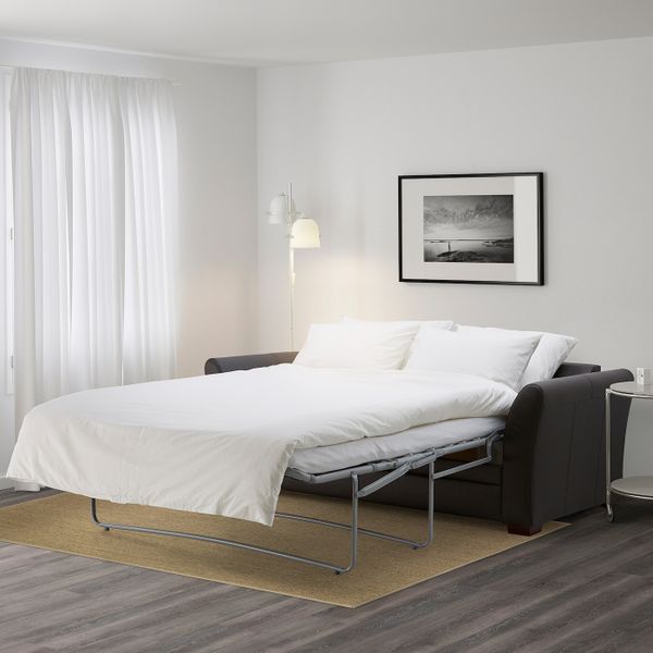 Диван-кровать 3-местный, Глосе/Бумстад темно-коричневый IKEA GESSBERG ГЕССБЕРГ 703.777.49 - фото 4