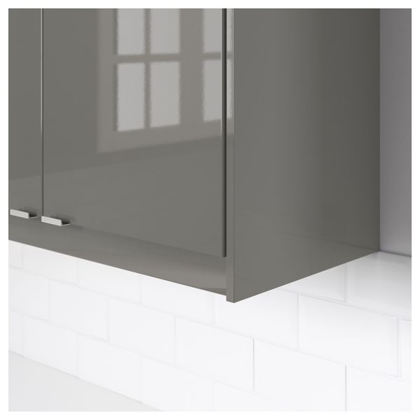 Карниз декоративный закругленный РИНГУЛЬТ, глянцевый серый (221 см) - фото 2